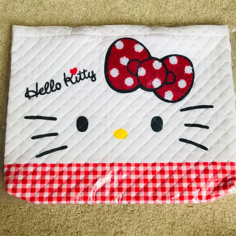 Hello Kitty Quilt Fabric Tote
